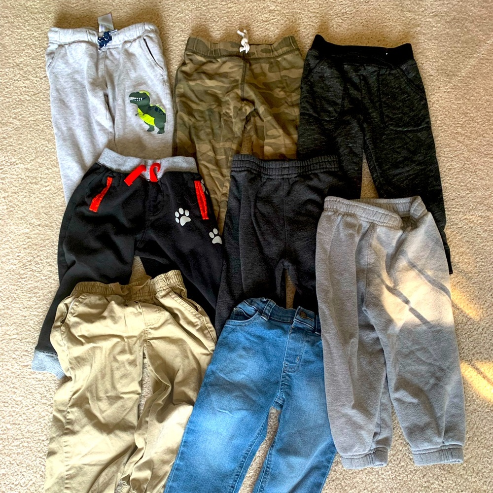 3T Boy Pants Lot 8pcs (Joggers/Casual)